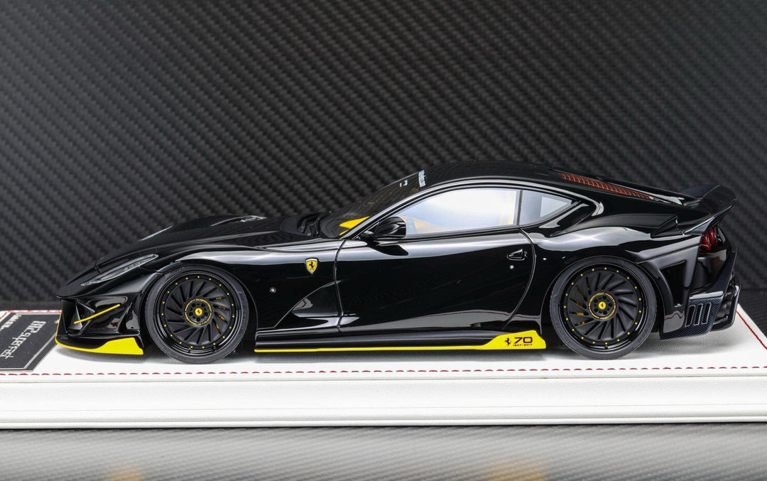 Ferrari 812 Superfast SVR (Black/Yellow) [Davis & Giovanni] 1:18 scale