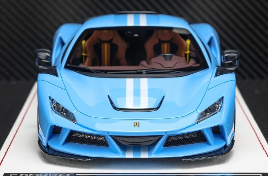 Ferrari F8 Tributo N-LARGO NOVITEC (Baby Blue) [Davis & Giovanni] 1:18 scale