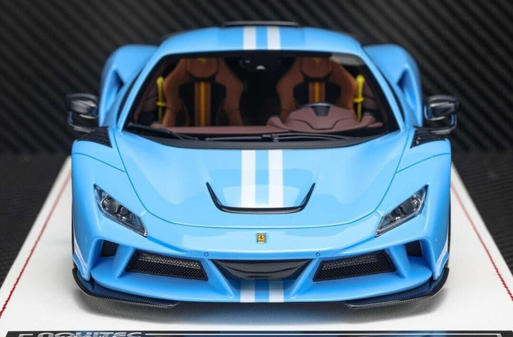 Ferrari F8 Tributo N-LARGO NOVITEC (Baby Blue) [Davis & Giovanni] 1:18 scale