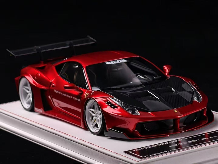 Ferrari 458 GT LBWK (Metallic Chrome Red) [Davis & Giovanni] 1:18 scale