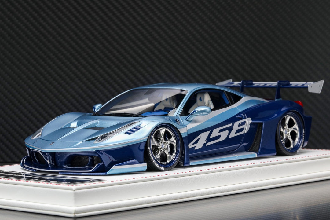 Ferrari 458 GT LBWK (Blue/ Ice Blue/ White) [Davis & Giovanni] 1:18 scale