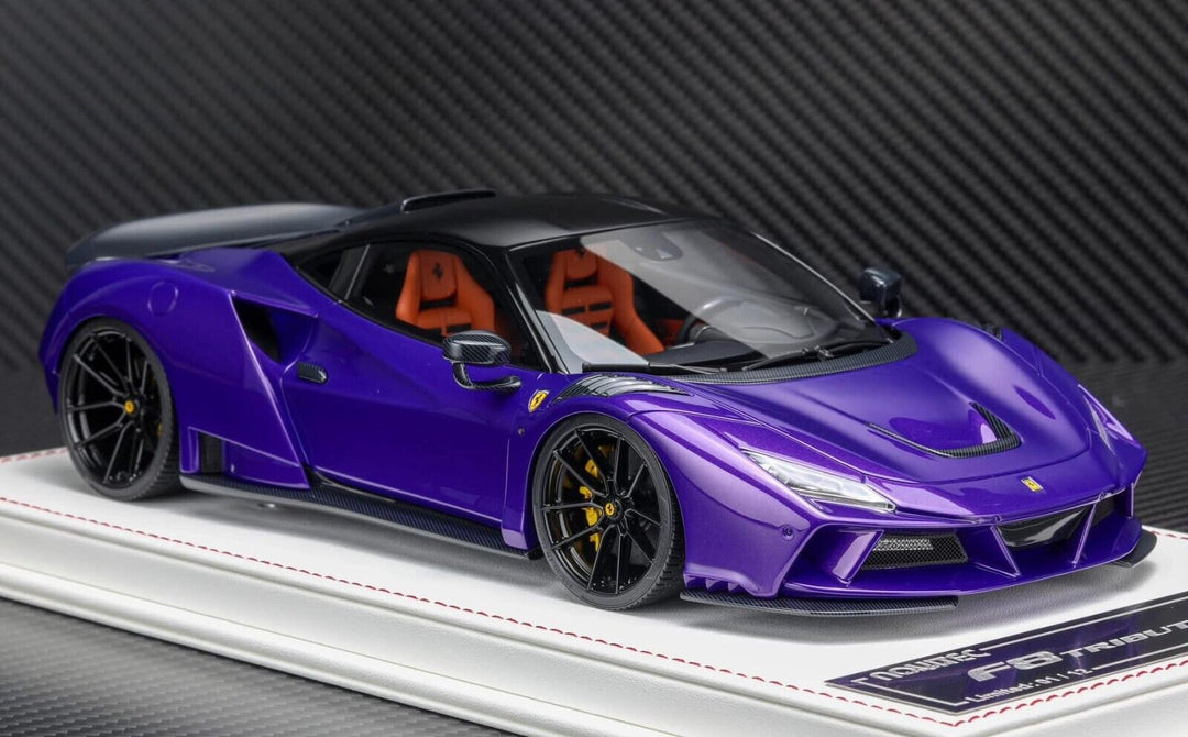 Ferrari F8 Tributo N-LARGO NOVITEC (Met Purple) [Davis & Giovanni] 1:18 scale