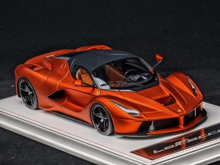 Ferrari LaFerrari (Matt Chrome Orange/ Carbon) [Davis & Giovanni] 1/18 scale