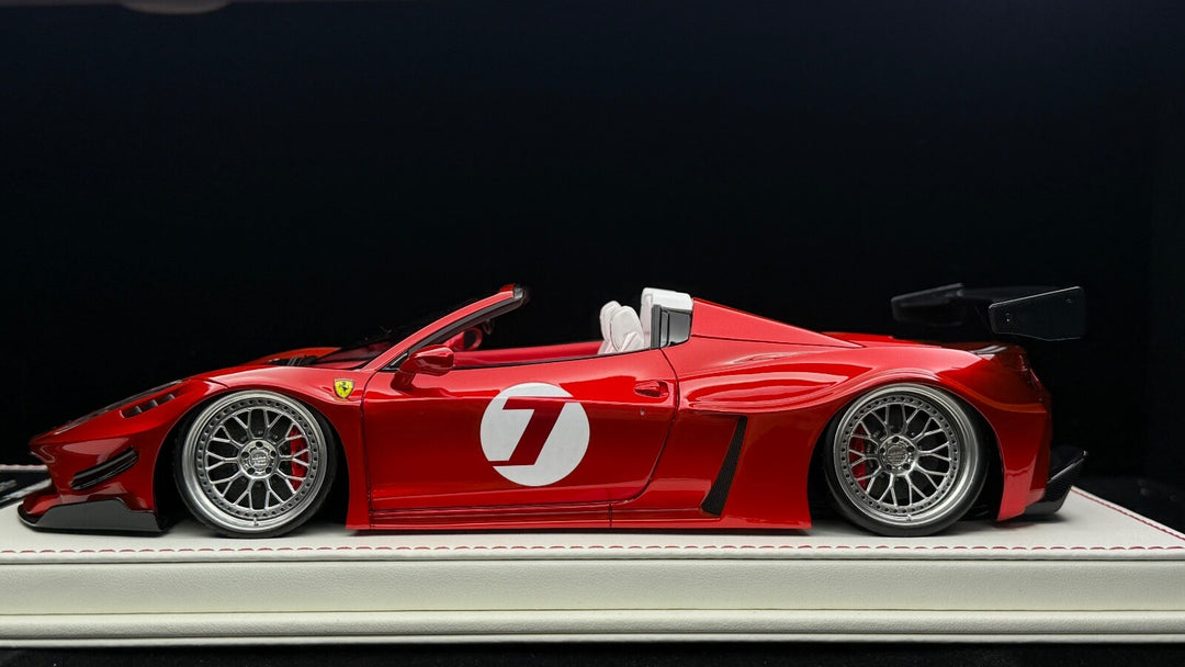 Ferrari 458 Spider GT LBWK (Metallic Red) [Davis & Giovanni] 1/18 scale- 1 OF 1