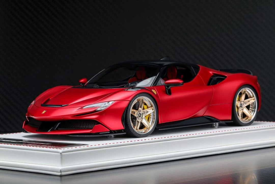 Ferrari SF90 Stradale NOVITEC (Matte Chrome Red) [Davis & Giovanni] 1:18 scale