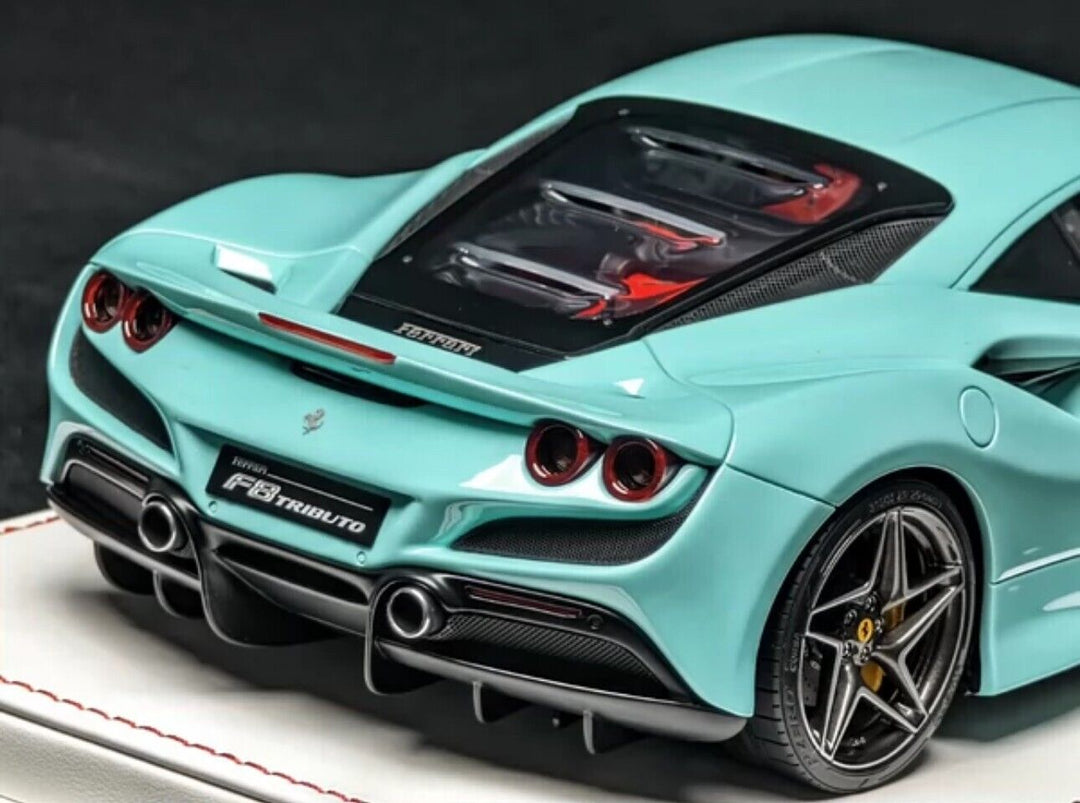Ferrari F8 Tributo (Tiffany Blue) [Davis & Giovanni] 1/18 scale