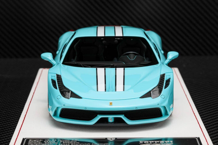 Ferrari 458 Speciale (Baby Blue) [Davis & Giovanni] 1/18 scale