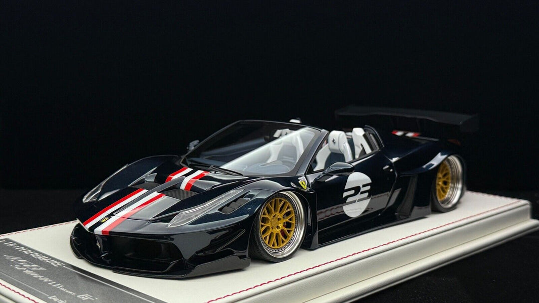 Ferrari 458 Spider GT LBWK (Metallic Blue)[Davis & Giovanni] 1/18 scale- 1 OF 1