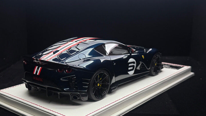 Ferrari 812 Competizione NOVITEC (Met Blue)[Davis & Giovanni] 1/18 scale- 1 OF 1