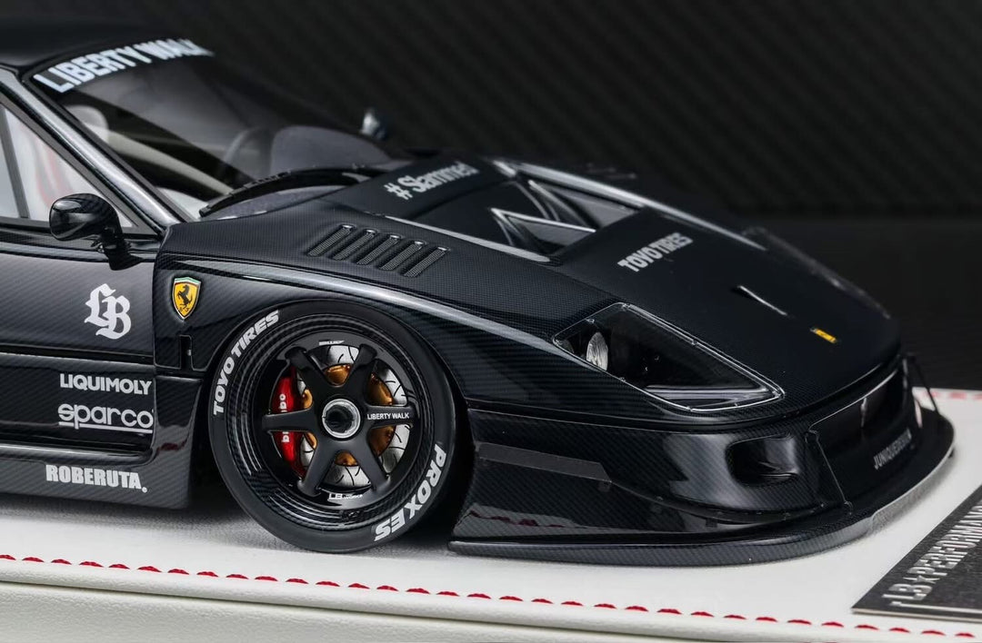 Ferrari F40 LBWK (Full Gloss Carbon Fiber) [Davis & Giovanni] 1:18 scale