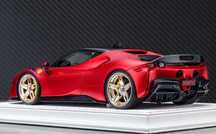Ferrari SF90 Stradale NOVITEC (Matte Chrome Red) [Davis & Giovanni] 1:18 scale