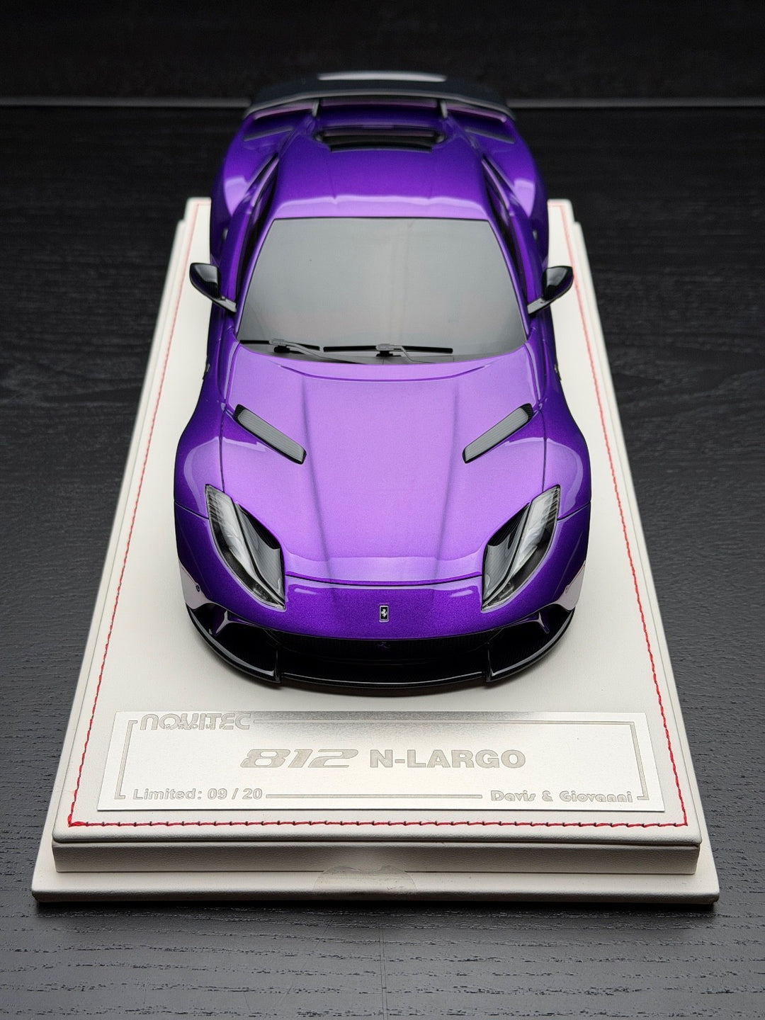 Ferrari 812 N-LARGO NOVITEC (Purple) [Davis & Giovanni] 1:18 scale