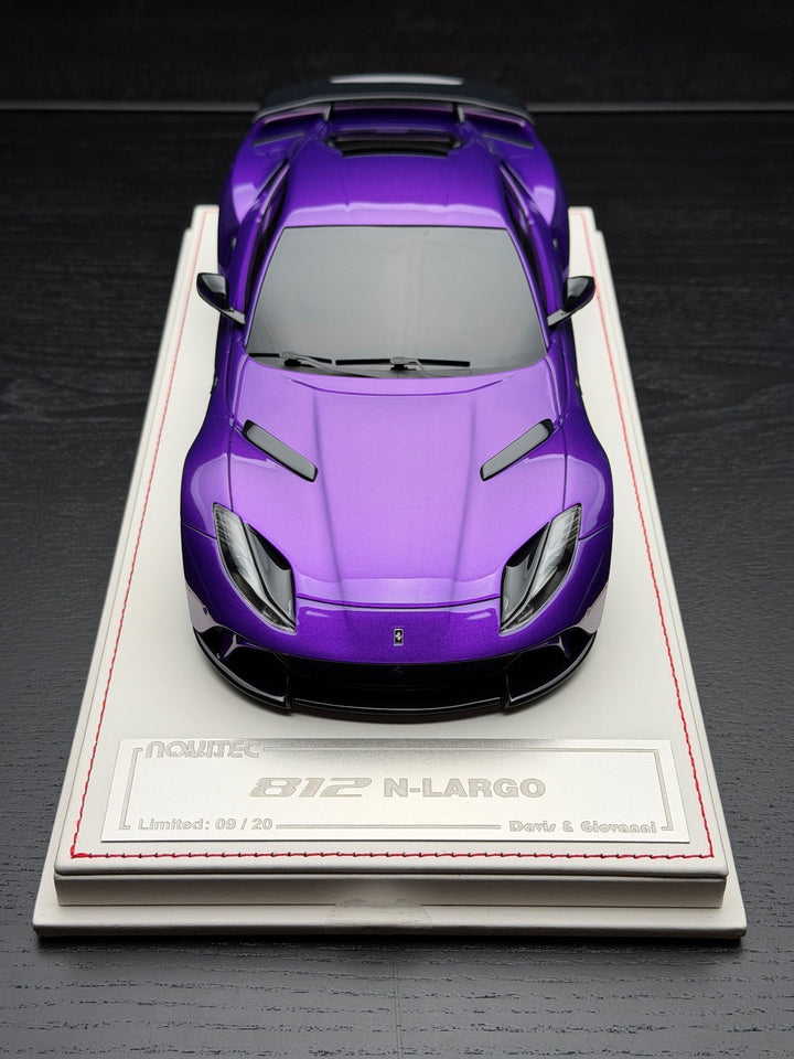 Ferrari 812 N-LARGO NOVITEC (Purple) [Davis & Giovanni] 1:18 scale