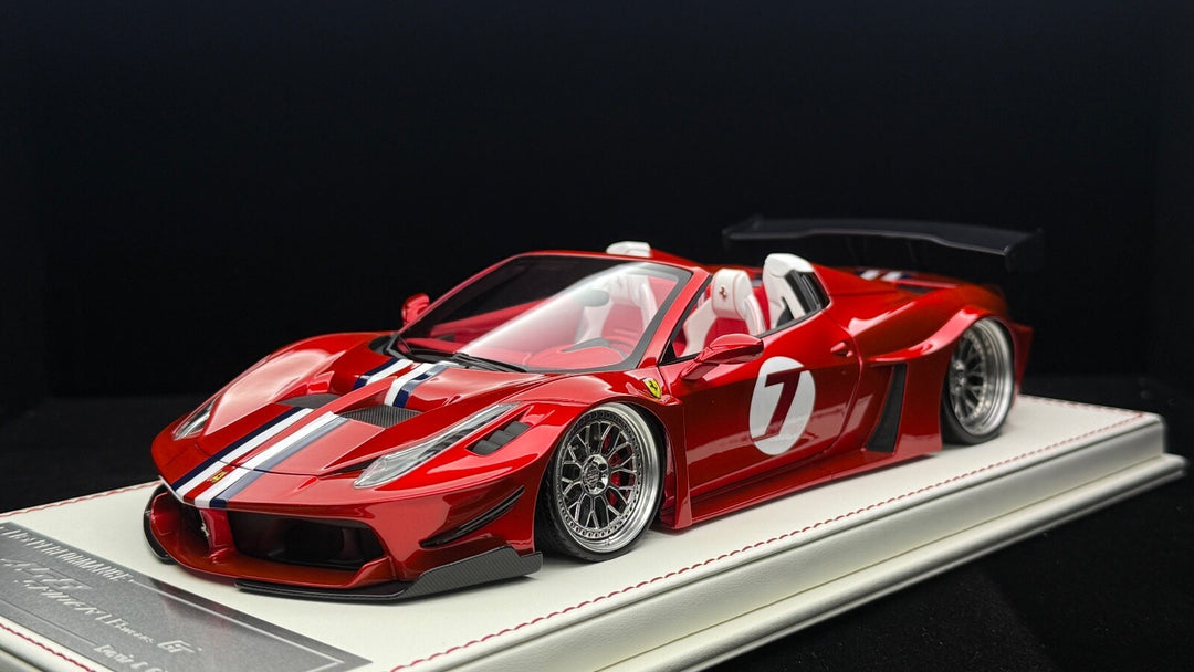 Ferrari 458 Spider GT LBWK (Metallic Red) [Davis & Giovanni] 1/18 scale- 1 OF 1