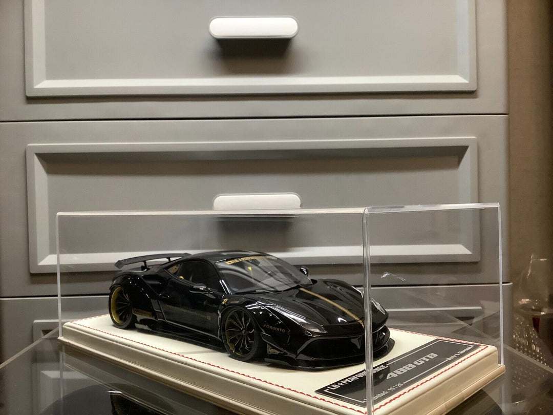 Ferrari 488 GTB LBWK (Black) [Davis & Giovanni] 1/18 scale