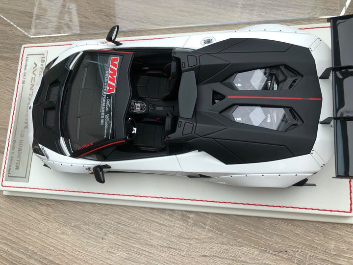 Lamborghini Aventador 2.0 Roadster LBWK (White) [Davis & Giovanni] 1:18 scale