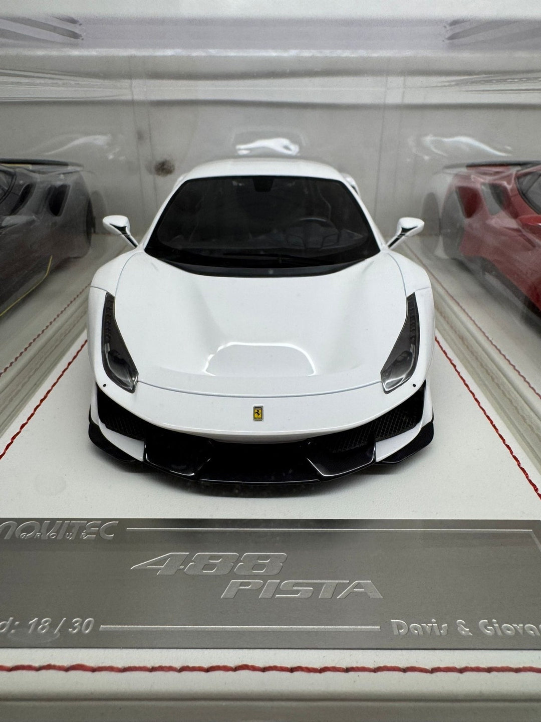 Ferrari 488 Pista NOVITEC (White) [Davis & Giovanni] 1:18 scale
