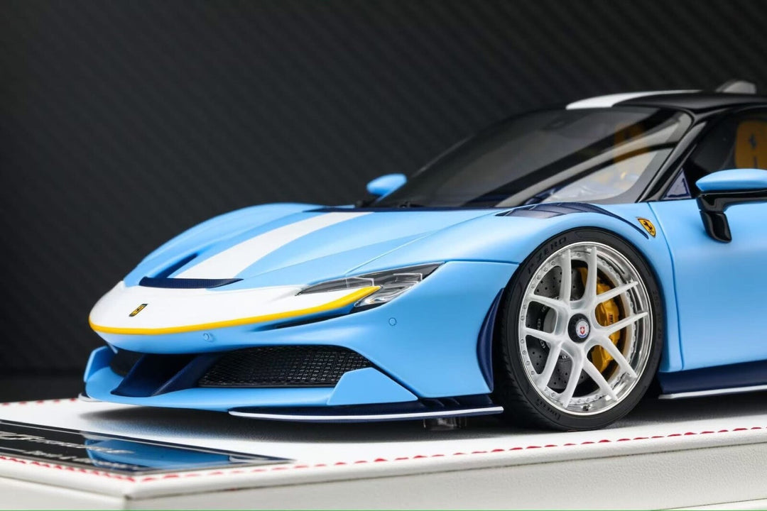 Ferrari SF90 Stradale NOVITEC (Matte Baby Blue) [Davis & Giovanni] 1:18 scale