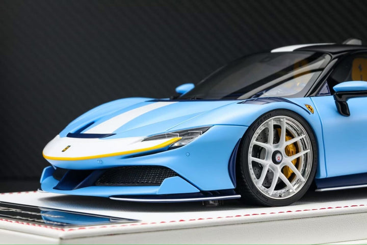 Ferrari SF90 Stradale NOVITEC (Matte Baby Blue) [Davis & Giovanni] 1:18 scale