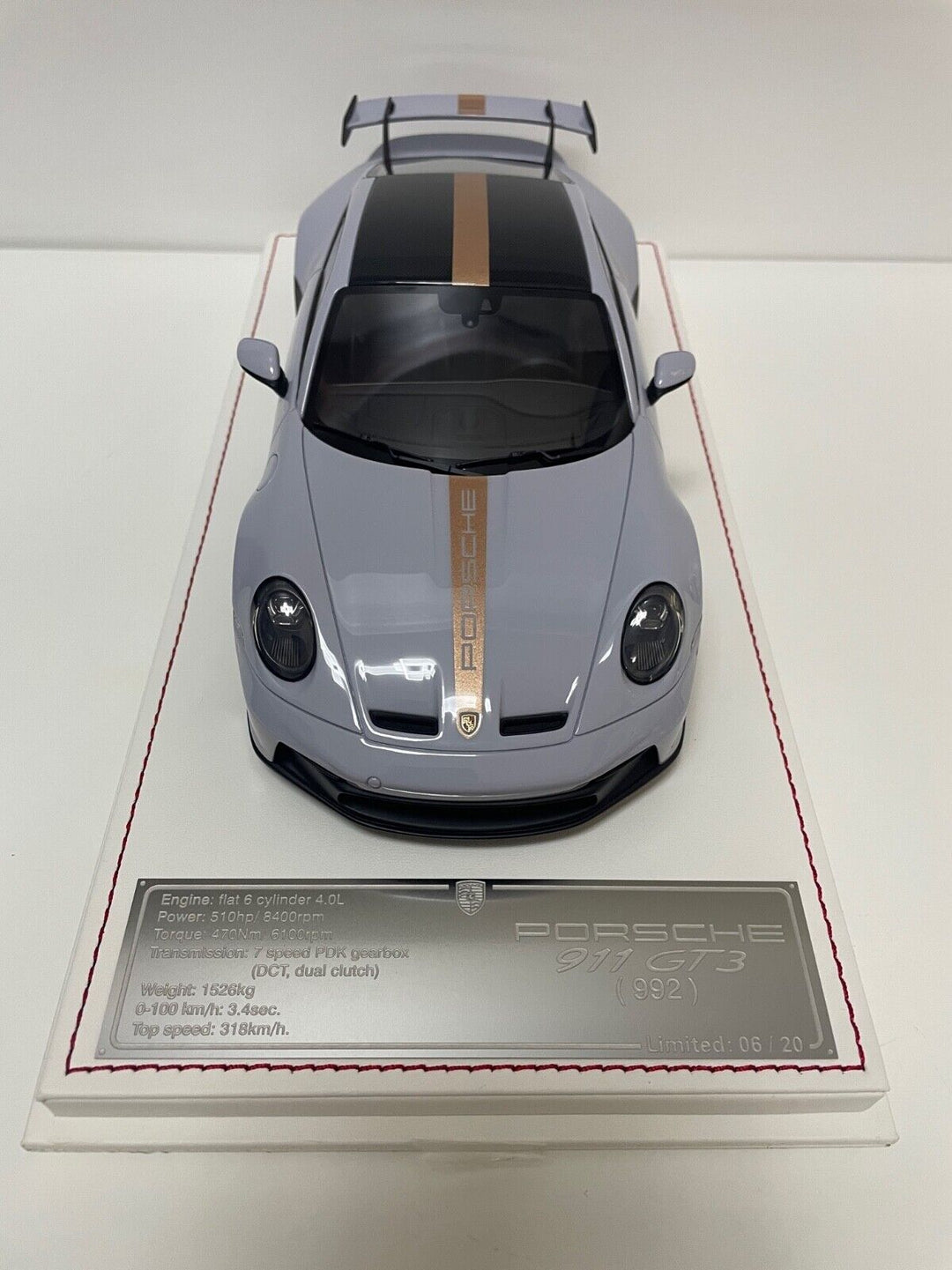 Porsche 911 GT3 (Gray w/Bronze Stripe) [Davis & Giovanni] 1/18 scale