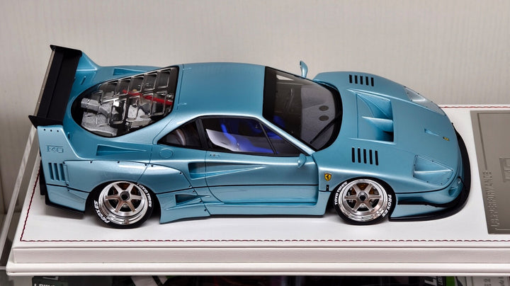 Ferrari F40 LBWK (Metallic Light Blue) [Davis & Giovanni] 1:18 scale