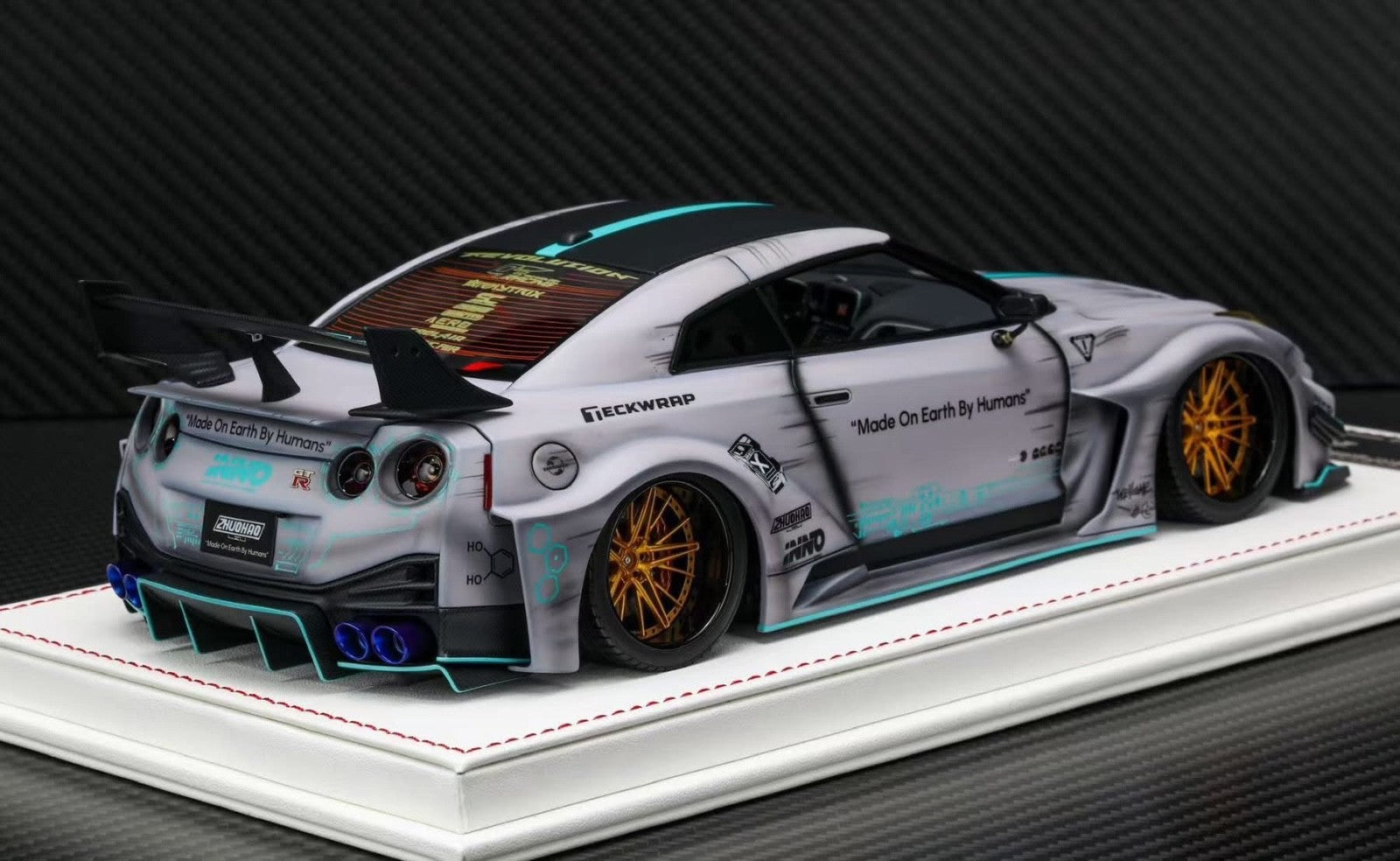 Nissan R35 GT-RR LBWK (Matte Gray Zero Fighter) [Davis & Giovanni] 1:1