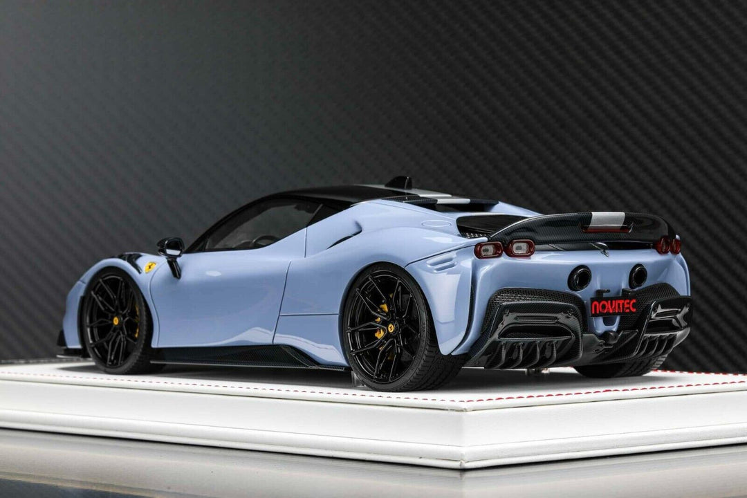 Ferrari SF90 Stradale NOVITEC (Blue) [Davis & Giovanni] 1/18 scale