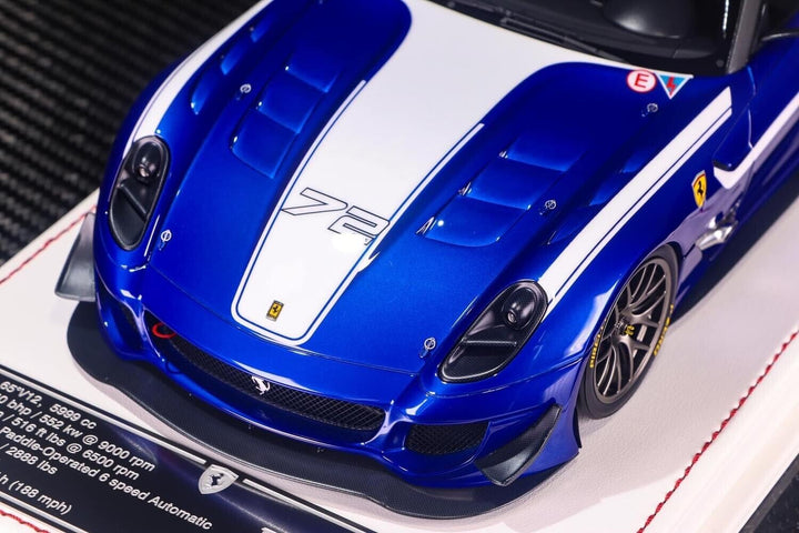 Ferrari 599XX EVO (Blue/White 72, France) [Davis & Giovanni] 1/18 scale