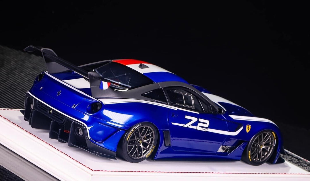 Ferrari 599XX EVO (Blue/White 72, France) [Davis & Giovanni] 1/18 scale