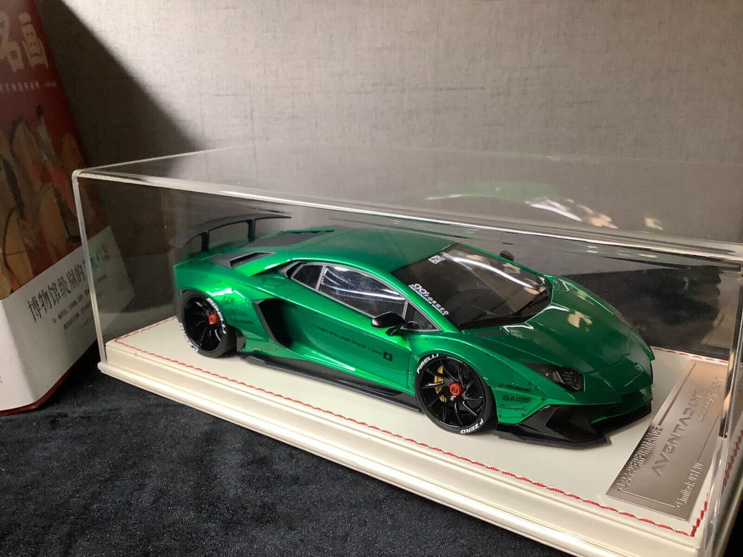 Lamborghini Aventador SV LBWK (Metallic Green) [Davis & Giovanni] 1/18 scale