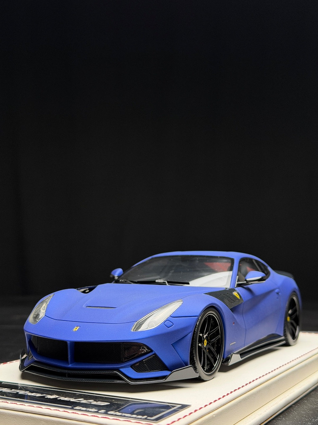 Ferrari F12 Berlinetta SVR (Matte Blue) [Davis & Giovanni] 1:18 scale - 1 OF 1