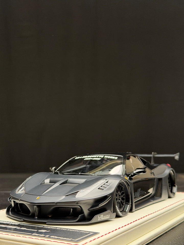 Ferrari 458 GT LBWK (Matte Black) [Davis & Giovanni] 1/18 scale