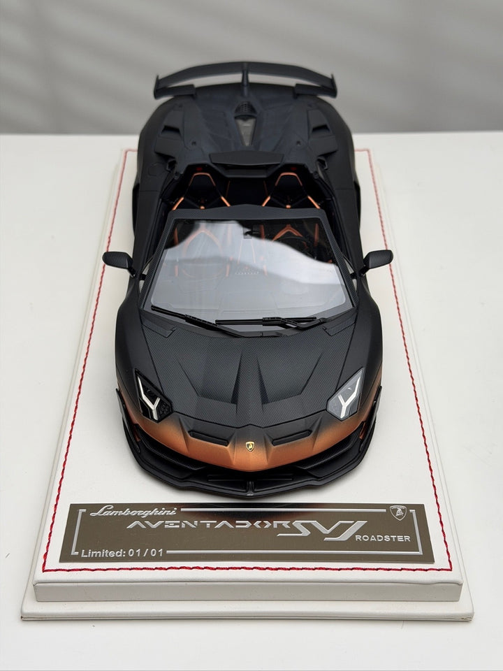 Lamborghini Aventador SVJ Roadster (Black) [Davis & Giovanni] 1/18 scale 1 OF 1