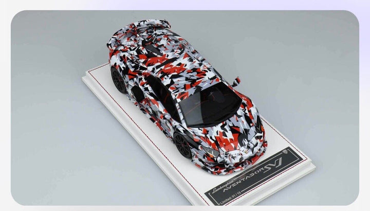 Lamborghini Aventador SVJ (Abstract Camo) [Davis & Giovanni] 1:18 scale