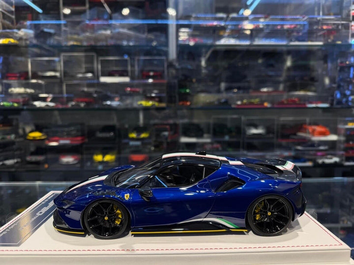 Ferrari SF90 Stradale NOVITEC (Metallic Blue) [Davis & Giovanni] 1/18 scale