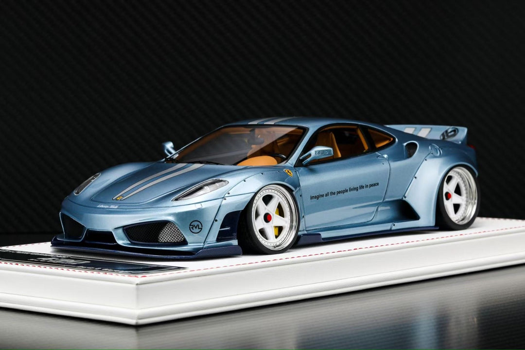 Ferrari F430 LBWK (Ice Blue Metallic) [Davis & Giovanni] 1:18 scale