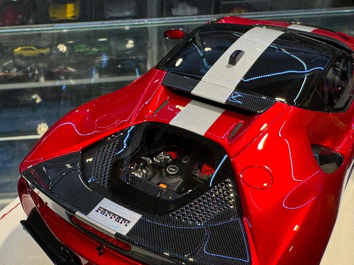 Ferrari SF90 Stradale NOVITEC (Metallic Red) [Davis & Giovanni] 1/18 scale