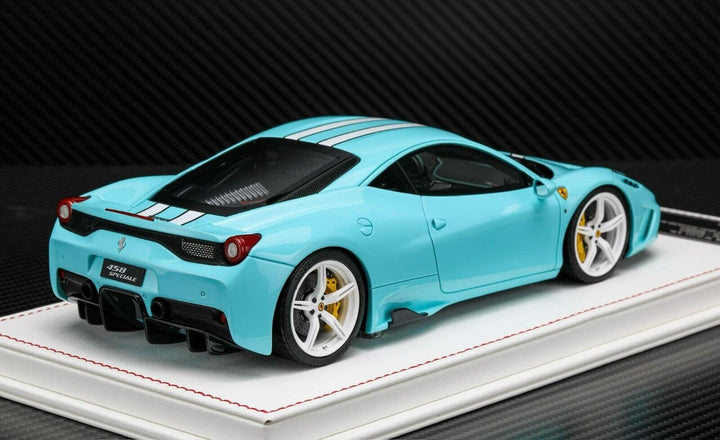 Ferrari 458 Speciale (Baby Blue) [Davis & Giovanni] 1/18 scale