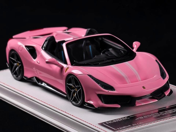 Ferrari 488 Pista Spider NOVITEC (Pink) [Davis & Giovanni] 1:18 scale