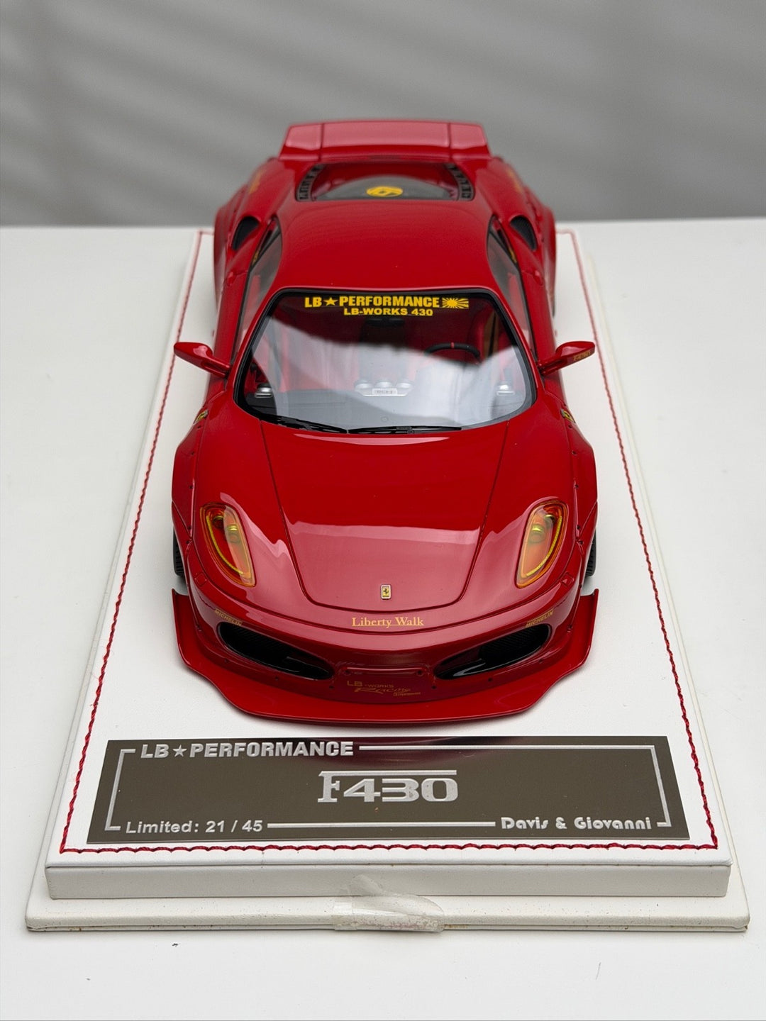 Ferrari F430 LBWK (Red) [Davis & Giovanni] 1/18 scale