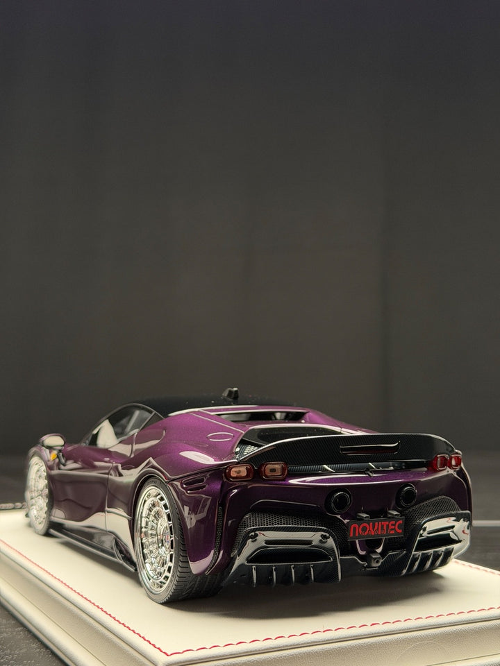Ferrari SF90 Stradale NOVITEC (Dark Purple) [Davis & Giovanni] 1:18 scale