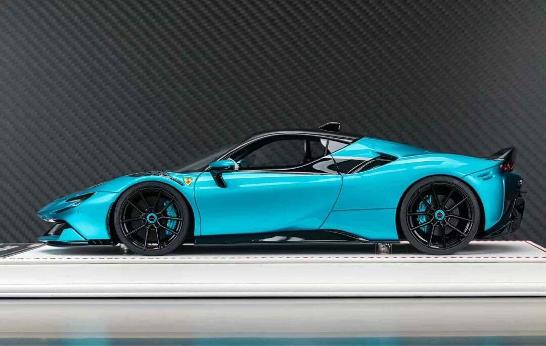 Ferrari SF90 Stradale NOVITEC (Metallic Blue) [Davis & Giovanni] 1:18 scale