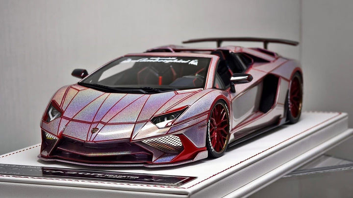 Lamborghini Aventador Roadster (Fantasy Pink TRON) [Davis & Giovanni] 1:18 scale