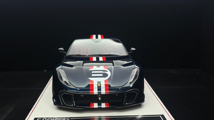 Ferrari 812 Competizione NOVITEC (Met Blue)[Davis & Giovanni] 1/18 scale- 1 OF 1