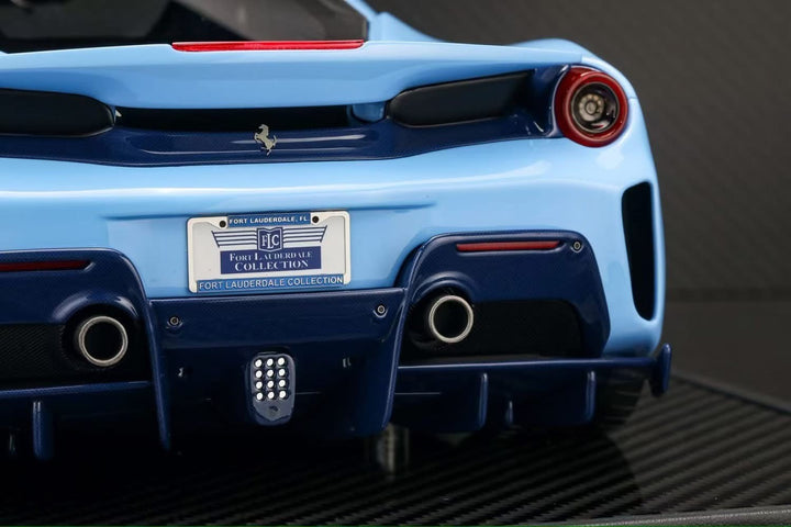 Ferrari 488 Pista (Baby Blue) [Davis & Giovanni] 1:12 scale