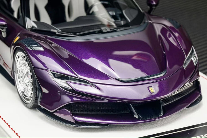 Ferrari SF90 Stradale NOVITEC (Metallic Purple) [Davis & Giovanni] 1:18 scale