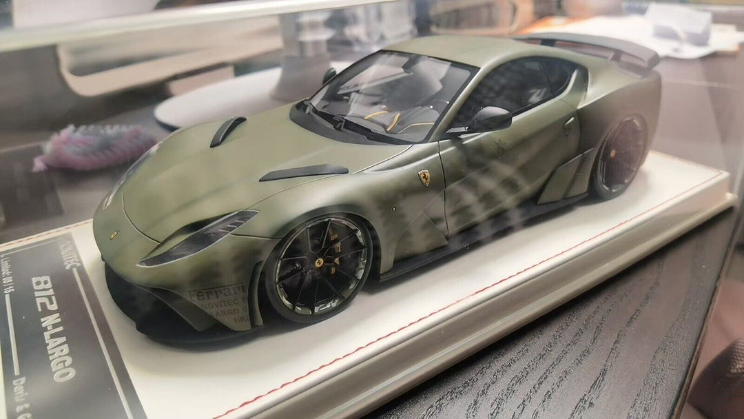 Ferrari 812 N-LARGO NOVITEC (Matt Dark Green) [Davis & Giovanni] 1/18 scale