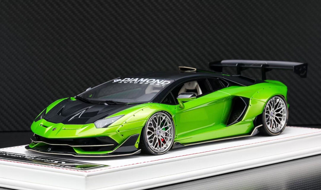 Lamborghini Aventador SVJ LBWK (Metallic Green) [Davis & Giovanni] 1:18 scale