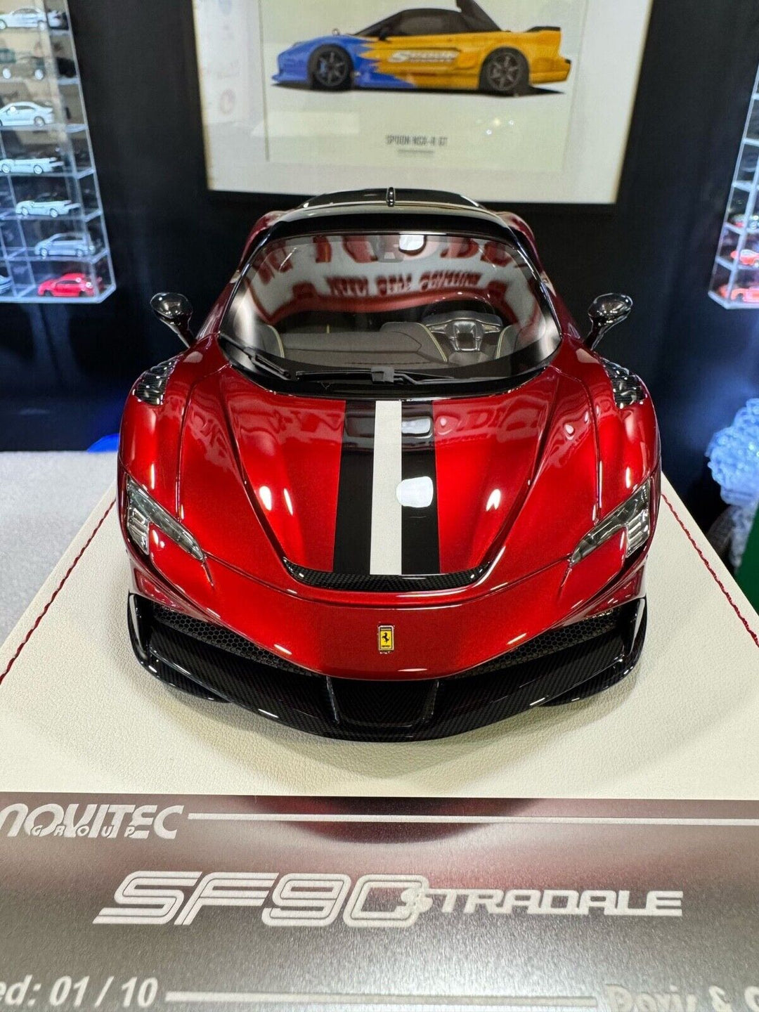 Ferrari SF90 Stradale NOVITEC (Candy Red) [Davis & Giovanni] 1:18 scale