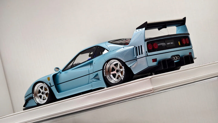 Ferrari F40 LBWK (Metallic Light Blue) [Davis & Giovanni] 1:18 scale